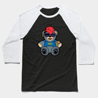 Tough Teddy Bear Baseball T-Shirt